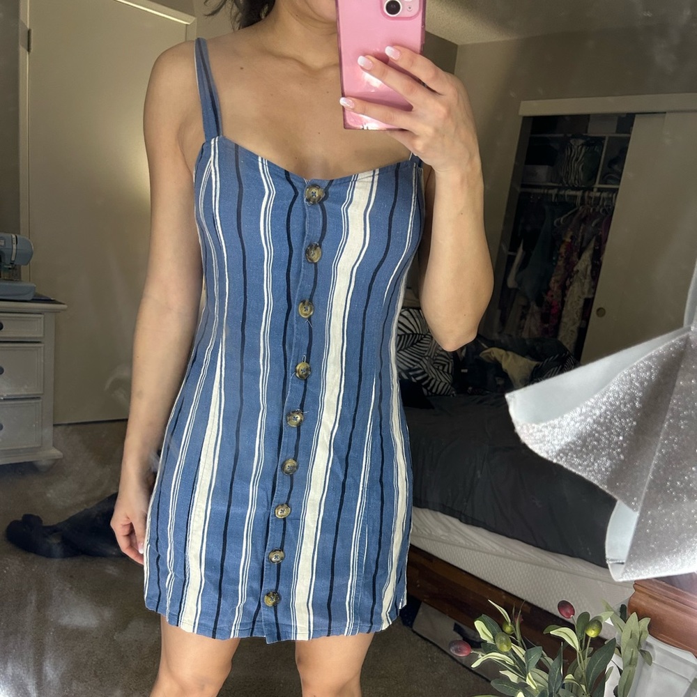 Summer mini striped dress